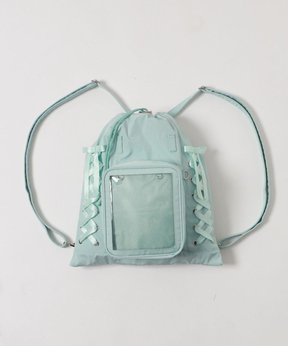 【ウィゴー/WEGO】の【痛バ&推し活】きらふわぬい2WAY痛ナップサック インテリア・キッズ・メンズ・レディースファッション・服の通販 founy(ファニー) 　ファッション　Fashion　レディースファッション　Fashion for Women　バッグ　Bags　秋　Autumn　ショルダー　Shoulder, Shoulder Strap　スマホ　Smartphone, Mobile Device　チャーム　Charm, Pendant　バランス　Balance, Style Balance　ポケット　Pocket, Pocket Detail　メッシュ　Mesh, Net Fabric　無地　Plain, Solid Color　リュック　Backpack, Rucksack　ループ　Loop, Loop Knit　レース　Lace, Lace Fabric　2025年　2025　2025-2026秋冬・A/W　Autumn/Winter 2025–26 AW25–26　グリーンその他|ID: prp329100004743770 ipo3291000000035411038