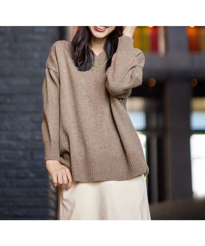 【エニー/ANY】の【洗濯機可】ラムウールVネックプルオーバー インテリア・キッズ・メンズ・レディースファッション・服の通販 founy(ファニー) https://founy.com/ ファッション Fashion レディースファッション Fashion for Women トップス・カットソー Cut & Sew Tops ニット Knit Tops & Sweaters カジュアルプルオーバー・ニットトップス Pullovers & Knit Tops / Casual Pullovers Vネックトップス V-Neck Tops / V-Cut Neckline Shirts セーター Sweater, Knitwear タートル Turtleneck, Turtle Collar トレンド Trend, Trending Now ベーシック Basic, Essential 洗える Machine Washable A/W・秋冬 Autumn/Winter |ID: prp329100004743837 ipo3291000000034282507