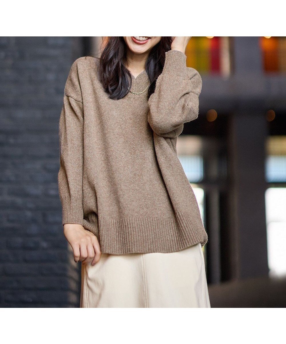 【エニー/ANY】の【洗濯機可】ラムウールVネックプルオーバー 人気、トレンドファッション・服の通販 founy(ファニー) ファッション Fashion レディースファッション Fashion for Women トップス・カットソー Cut & Sew Tops ニット Knit Tops & Sweaters カジュアルプルオーバー・ニットトップス Pullovers & Knit Tops / Casual Pullovers Vネックトップス V-Neck Tops / V-Cut Neckline Shirts セーター Sweater, Knitwear タートル Turtleneck, Turtle Collar トレンド Trend, Trending Now ベーシック Basic, Essential 洗える Machine Washable A/W・秋冬 Autumn/Winter other-1|ID: prp329100004743837 ipo3291000000034282507