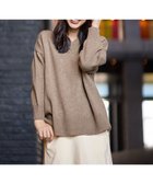 【エニー/ANY】の【洗濯機可】ラムウールVネックプルオーバー モカ|ID: prp329100004743837 ipo3291000000034282508