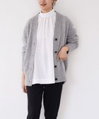 【トック/TOQUE】の〈大草直子さんアドバイザー〉ベビーアルパカ×ウール縮絨ニットカーディガン グレー|ID: prp329100004743840 ipo3291000000034282534