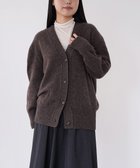 【トック/TOQUE】の〈大草直子さんアドバイザー〉ベビーアルパカ×ウール縮絨ニットカーディガン ブラウン|ID: prp329100004743840 ipo3291000000034282535