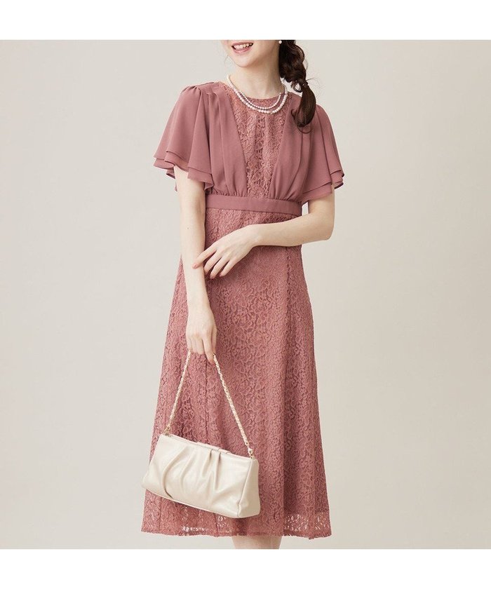 【エニィ スィス/any SiS】の【Lily Calin】ナローフレアレース ドレス インテリア・キッズ・メンズ・レディースファッション・服の通販 founy(ファニー) https://founy.com/ ファッション Fashion レディースファッション Fashion for Women ワンピース Dresses フォーマル・パーティードレス・結婚式用ドレス Elegant & Casual Dresses インナー Innerwear 春 Spring コンビ Combo, Combination Style シフォン Chiffon, Lightweight Fabric ジョーゼット Georgette, Semi-Sheer Fabric ストッキング Stockings, Sheer Tights スリーブ Sleeve, Long Sleeve / Short Sleeve ドレス Dress, One-Piece バランス Balance, Style Balance フェミニン Feminine, Girly フレア Flare, Flared レース Lace, Lace Fabric S/S・春夏 SS, Spring/Summer, Warm Season 夏 Summer エレガント 上品 Elegant |ID: prp329100004743856 ipo3291000000034282765