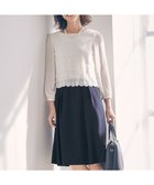 【エニィ スィス/any SiS】の【洗える】レースコンビバックサテン ワンピース ネイビー|ID: prp329100004743860 ipo3291000000034282791