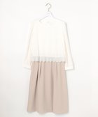 【エニィ スィス/any SiS】の【洗える】レースコンビバックサテン ワンピース ベージュ|ID: prp329100004743860 ipo3291000000034282792