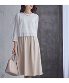 【エニィ スィス/any SiS】の【洗える】レースコンビバックサテン ワンピース 人気、トレンドファッション・服の通販 founy(ファニー) ファッション Fashion レディースファッション Fashion for Women ワンピース Dresses アクセサリー Fashion Accessories 春 Spring 洗える Machine Washable シフォン Chiffon, Lightweight Fabric シンプル Simple, Minimal ジャケット Jacket, Outerwear フェミニン Feminine, Girly レース Lace, Lace Fabric S/S・春夏 SS, Spring/Summer, Warm Season 夏 Summer エレガント 上品 Elegant セレモニー Ceremony 結婚式 Wedding thumbnail ベージュ|ID: prp329100004743860 ipo3291000000036293344