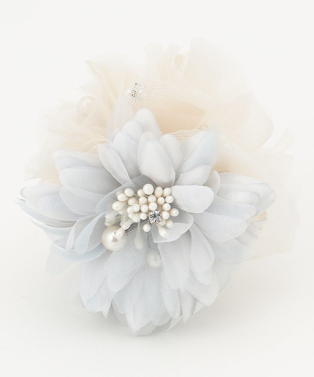 【エニー/ANY】のフラワーミックスコサージュ インテリア・キッズ・メンズ・レディースファッション・服の通販 founy(ファニー) 　ファッション　Fashion　レディースファッション　Fashion for Women　アクセサリー　Fashion Accessories　シンプル　Simple, Minimal　ブローチ　Brooch, Pin Brooch　再入荷　Restock / Back in Stock　エクリュ×ライトグレー|ID: prp329100004743870 ipo3291000000034282838