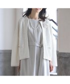 【ジェイ プレス/J.PRESS】の【WEB限定カラーあり・洗える】TWEED ニット ジャケット ホワイト系5|ID: prp329100004743877 ipo3291000000034282872