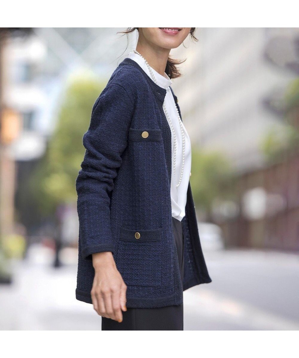 【ジェイ プレス/J.PRESS】の【WEB限定カラーあり・洗える】TWEED ニット カーディガン 人気、トレンドファッション・服の通販 founy(ファニー) 　ファッション　Fashion　レディースファッション　Fashion for Women　トップス・カットソー　Cut & Sew Tops　ニット　Knit Tops & Sweaters　カーディガン・羽織り　Layered Style Cardigans　エレガント 上品　Elegant　洗える　Machine Washable　カットソー　Cut and Sewn Top　カーディガン　Cardigan, Knitwear　ジャケット　Jacket, Outerwear　ストレート　Straight, Straight Cut　ダウン　Down, Puffer　ツイード　Twill, Twill Weave　デニム　Denim, Jeans Material　トレンド　Trend, Trending Now　バランス　Balance, Style Balance　ミックス　Mix, Mixed Style　冬　Winter / This Winter　A/W・秋冬　Autumn/Winter　 other-1|ID: prp329100004743878 ipo3291000000034282875
