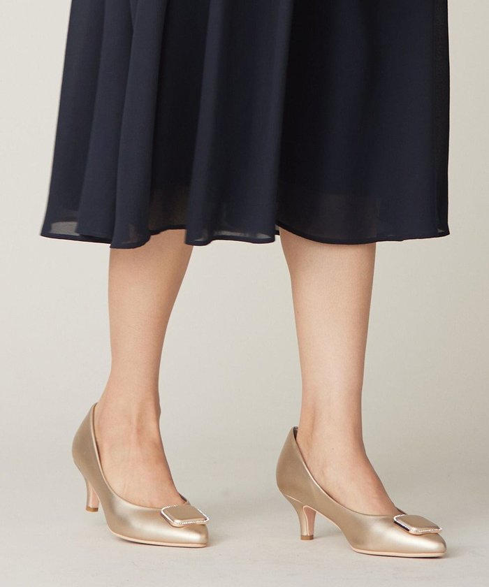 【エニィ スィス/any SiS】の【22.5cm~24.5cm】スクエアストーン パンプス インテリア・キッズ・メンズ・レディースファッション・服の通販 founy(ファニー) https://founy.com/ ファッション Fashion レディースファッション Fashion for Women スクエア Square, Square Shape ストーン Stone, Gem-Like モチーフ Motif, Design Theme エレガント 上品 Elegant ビジネス 仕事 通勤 Business / Work / Commuting |ID: prp329100004743880 ipo3291000000034282890