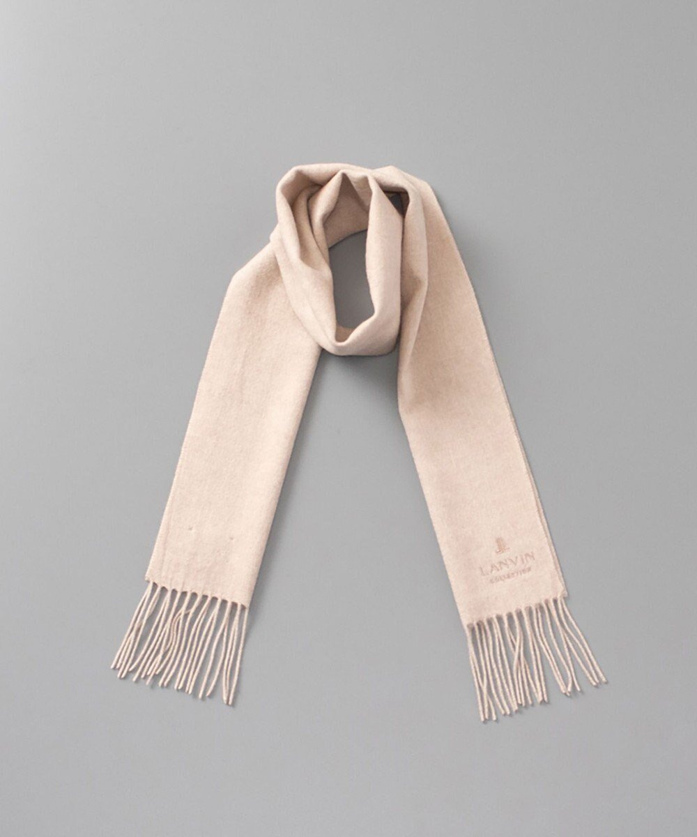 【アウロラ/AURORA】のLANVIN COLLECTION ランバン コレクション カシミヤ 無地プチマフラー (幅20cm) インテリア・キッズ・メンズ・レディースファッション・服の通販 founy(ファニー) 　ファッション　Fashion　レディースファッション　Fashion for Women　マフラー・スヌード / 冬小物の定番　Scarves & Mufflers　コレクション　Collection, Seasonal Line　スヌード　Snood, Infinity Scarf　マフラー　Scarf, Muffler　定番　Standard, Basic Item　無地　Plain, Solid Color　A/W・秋冬　Autumn/Winter　トープ|ID: prp329100004743883 ipo3291000000034282904
