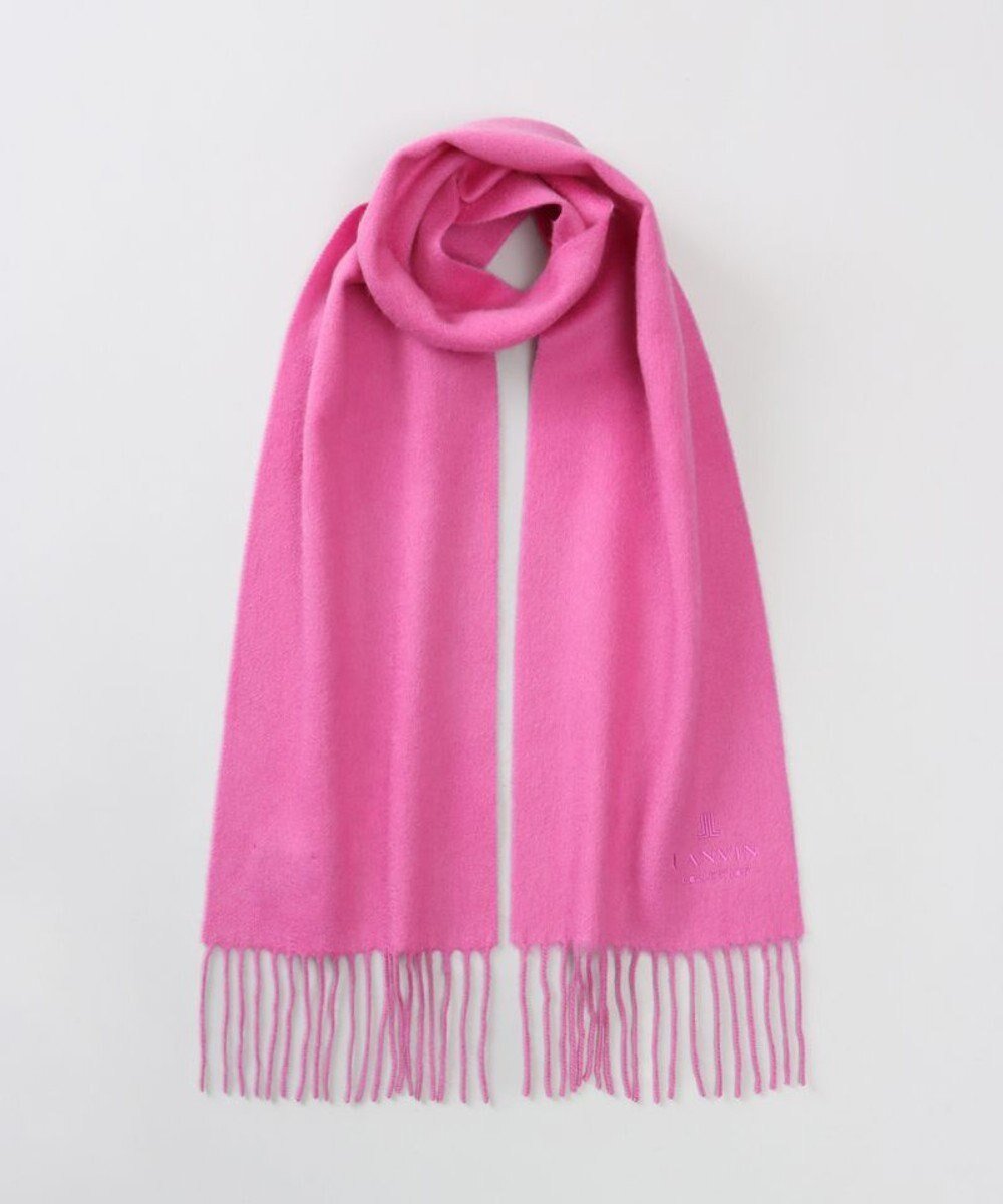 【アウロラ/AURORA】のLANVIN COLLECTION ランバン コレクション カシミヤ 無地プチマフラー (幅20cm) インテリア・キッズ・メンズ・レディースファッション・服の通販 founy(ファニー) 　ファッション　Fashion　レディースファッション　Fashion for Women　マフラー・スヌード / 冬小物の定番　Scarves & Mufflers　コレクション　Collection, Seasonal Line　スヌード　Snood, Infinity Scarf　マフラー　Scarf, Muffler　定番　Standard, Basic Item　無地　Plain, Solid Color　A/W・秋冬　Autumn/Winter　ローズ|ID: prp329100004743883 ipo3291000000034388634