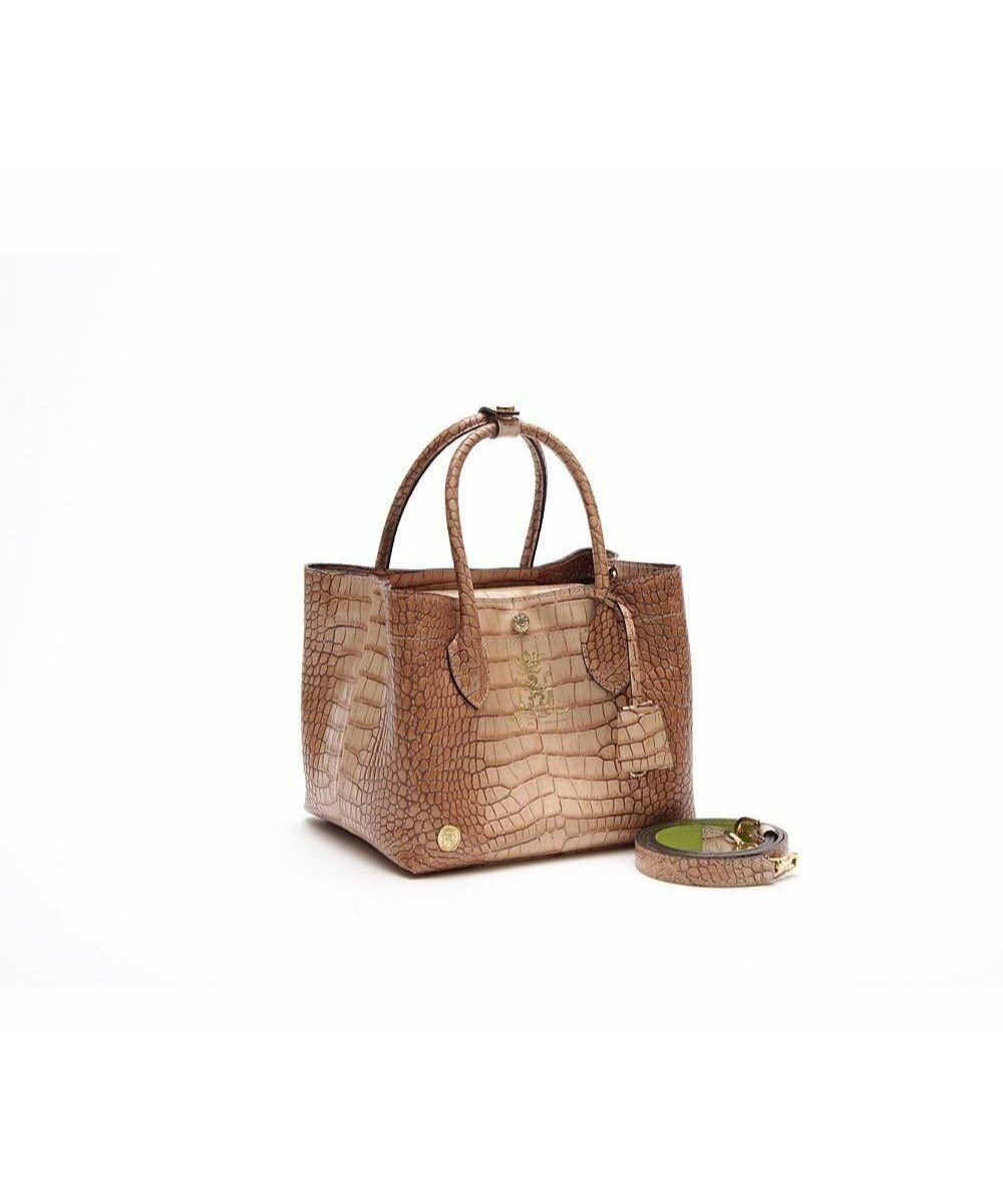 【アクセソワドゥマドモワゼルジャップ/A.D.M.J】の【牛革】クロコ型押しキューブトート21cm(ショルダーストラップ付) インテリア・キッズ・メンズ・レディースファッション・服の通販 founy(ファニー) ファッション Fashion レディースファッション Fashion for Women バッグ Bags クロコ Crocodile, Croc Embossed 人気 Popular, Best Seller フォルム Silhouette, Form ポケット Pocket, Pocket Detail マグネット Magnet, Magnetic Closure モチーフ Motif, Design Theme ラップ Wrap, Wrap Design POMICHE|ID: prp329100004743894 ipo3291000000035513417