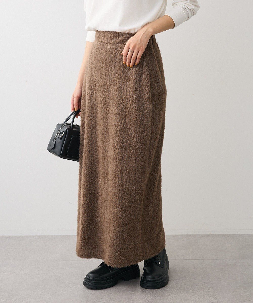 【グリーンパークス/Green Parks】の楽ちんシャギーIラインスカート インテリア・キッズ・メンズ・レディースファッション・服の通販 founy(ファニー) ファッション Fashion レディースファッション Fashion for Women スカート Skirts とろみ Fluid, Flowy Fabric フェミニン Feminine, Girly フォルム Silhouette, Form ポケット Pocket, Pocket Detail 人気 Popular, Best Seller 楽ちん Easy Fit, Comfortable A/W・秋冬 Autumn/Winter Brown|ID: prp329100004743898 ipo3291000000034283030