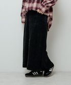 【グリーンパークス/Green Parks】の楽ちんシャギーIラインスカート Black|ID: prp329100004743898 ipo3291000000035632987