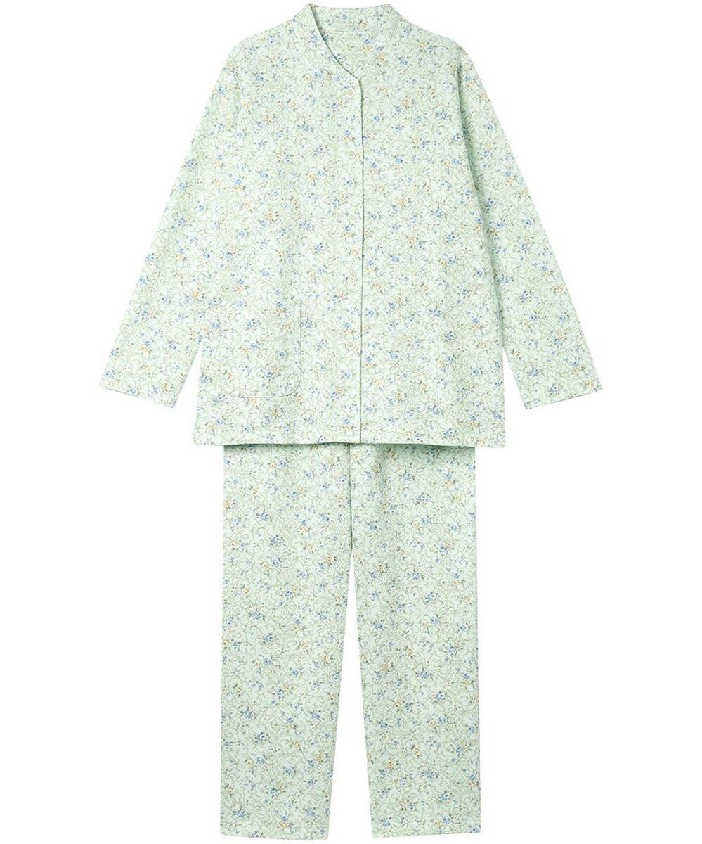 【ウィング/Wing】のパジャマ 綿100%(本体肌側) あったか 冬 長袖 長ズボン レディース EP6025 ウイング/ワコール 人気、トレンドファッション・服の通販 founy(ファニー) 　ファッション　Fashion　レディースファッション　Fashion for Women　トップス・カットソー　Cut & Sew Tops　スタンド　Stand Collar, Upright Stand　センター　Center, Center Line　長袖　Long Sleeve, Full Sleeve　パジャマ　Pajamas, Sleepwear　プリント　Print, Printed Pattern　ボトム　Bottoms, Lower Wear　冬　Winter / This Winter　エレガント 上品　Elegant　 other-1|ID: prp329100004743912 ipo3291000000035633038