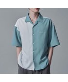 【ウィゴー/WEGO / MEN】の【速乾/しわになりにくい/MLサイズ展開】ドライポリカラーブロックシャツ(SS) サックス|ID: prp329100004744653 ipo3291000000034294958