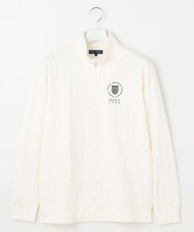【23区 ゴルフ/23区GOLF / MEN】の【MEN】エンブレムハーフジッププルオーバー 人気、トレンドファッション・服の通販 founy(ファニー) ファッション Fashion メンズファッション Fashion for Men トップス・カットソー Cut & Sew Tops インナー Innerwear スウェット / スエット Sweatshirt, Sweatwear A/W・秋冬 Autumn/Winter |ID:prp329100004744656