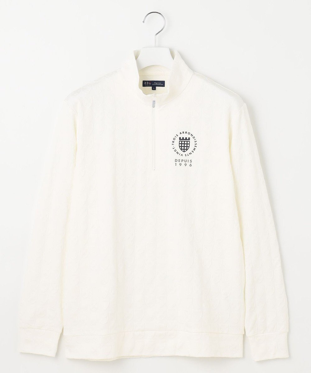 【23区 ゴルフ/23区GOLF / MEN】の【MEN】エンブレムハーフジッププルオーバー 人気、トレンドファッション・服の通販 founy(ファニー) 　ファッション　Fashion　メンズファッション　Fashion for Men　トップス・カットソー　Cut & Sew Tops　インナー　Innerwear　スウェット / スエット　Sweatshirt, Sweatwear　A/W・秋冬　Autumn/Winter　 other-1|ID: prp329100004744656 ipo3291000000034294987
