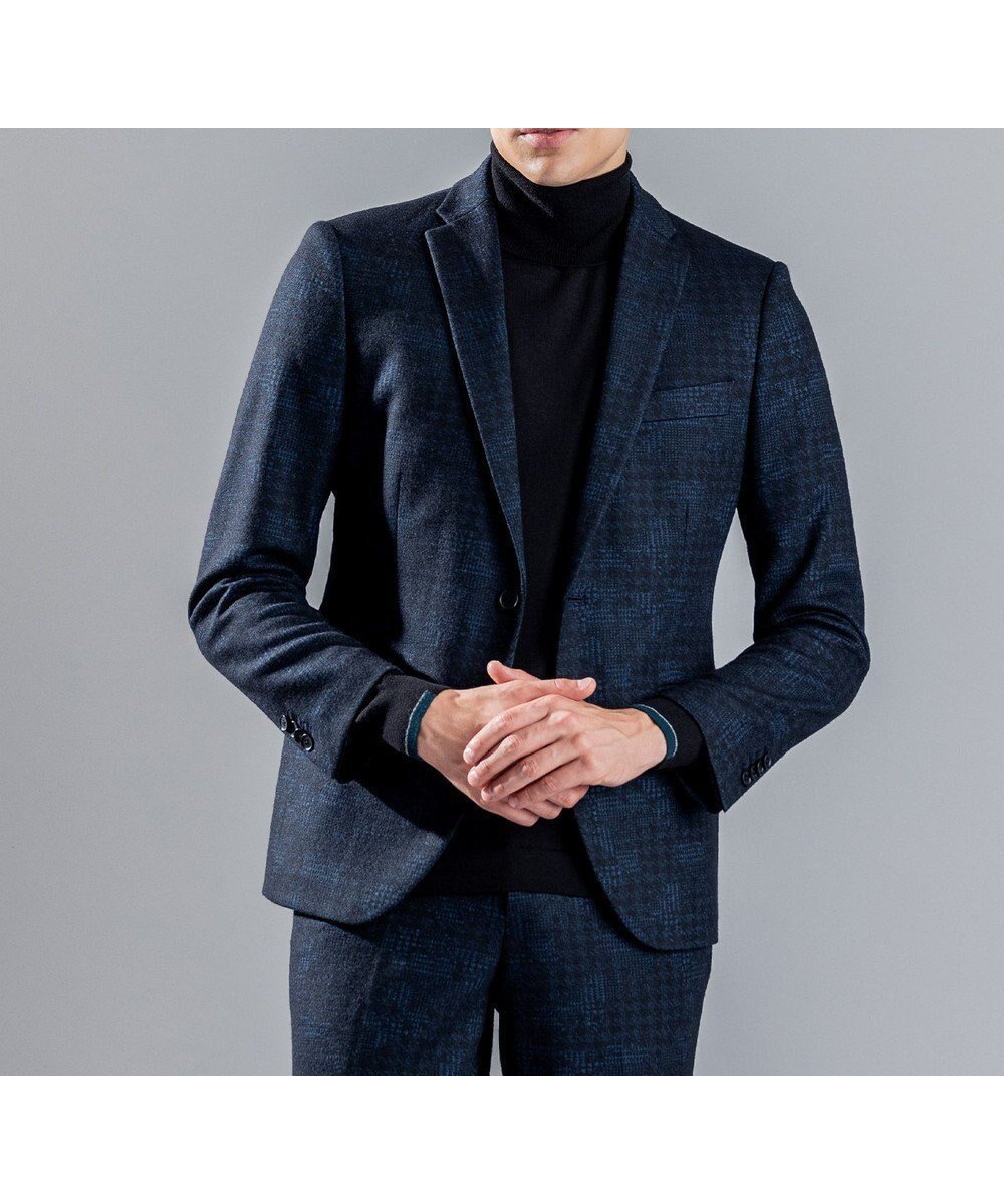 【ジョゼフ オム/JOSEPH HOMME / MEN】のパッチジャガードジャージー ジャケット インテリア・キッズ・メンズ・レディースファッション・服の通販 founy(ファニー) 　ファッション　Fashion　メンズファッション　Fashion for Men　アウター　Men's Coats Outerwear　テーラードジャケット　Tailored Jackets & Blazers　カットソー　Cut and Sewn Top　シェイプ　Shape, Slim Fit　ジャケット　Jacket, Outerwear　ストレッチ　Stretch, Stretchy Fabric　セットアップ　Set-Up, Coordinated Outfit　センター　Center, Center Line　ビジネス 仕事 通勤　Business / Work / Commuting　フラップ　Flap, Flap Pocket　ベーシック　Basic, Essential　ポケット　Pocket, Pocket Detail　エレガント 上品　Elegant　A/W・秋冬　Autumn/Winter　ネイビー系3|ID: prp329100004744658 ipo3291000000034294996