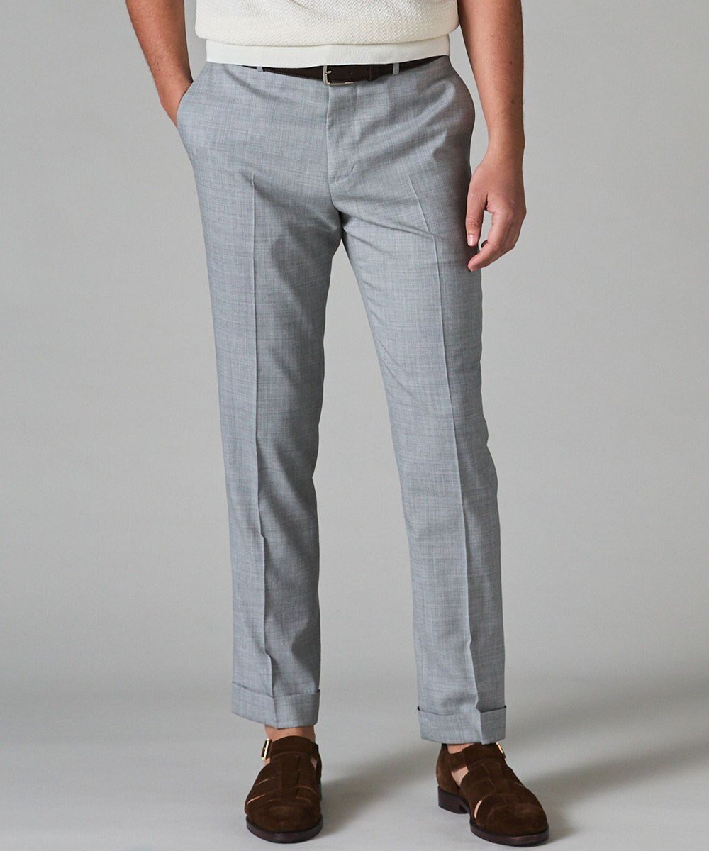 【五大陸/gotairiku / MEN】のロングセラー【洗える/折り目加工/シワになりにくい/ウエストアジャスター】ウォッシャブル サマーウール100%パンツ_限定色(ノータック)23/24年モデル インテリア・キッズ・メンズ・レディースファッション・服の通販 founy(ファニー) ファッション Fashion メンズファッション Fashion for Men ボトムス Bottoms ウォッシャブル Machine Washable 春 Spring 洗える Machine Washable サマー Summer, Summer Style ジャケット Jacket, Outerwear ストレッチ Stretch, Stretchy Fabric スラックス Slacks, Dress Pants セットアップ Set-Up, Coordinated Outfit センター Center, Center Line テーパード Tapered, Tapered Pants ドレス Dress, One-Piece 定番 Standard, Basic Item ポケット Pocket, Pocket Detail S/S・春夏 SS, Spring/Summer, Warm Season 夏 Summer ビジネス 仕事 通勤 Business / Work / Commuting シルバー系|ID: prp329100004744663 ipo3291000000034295057