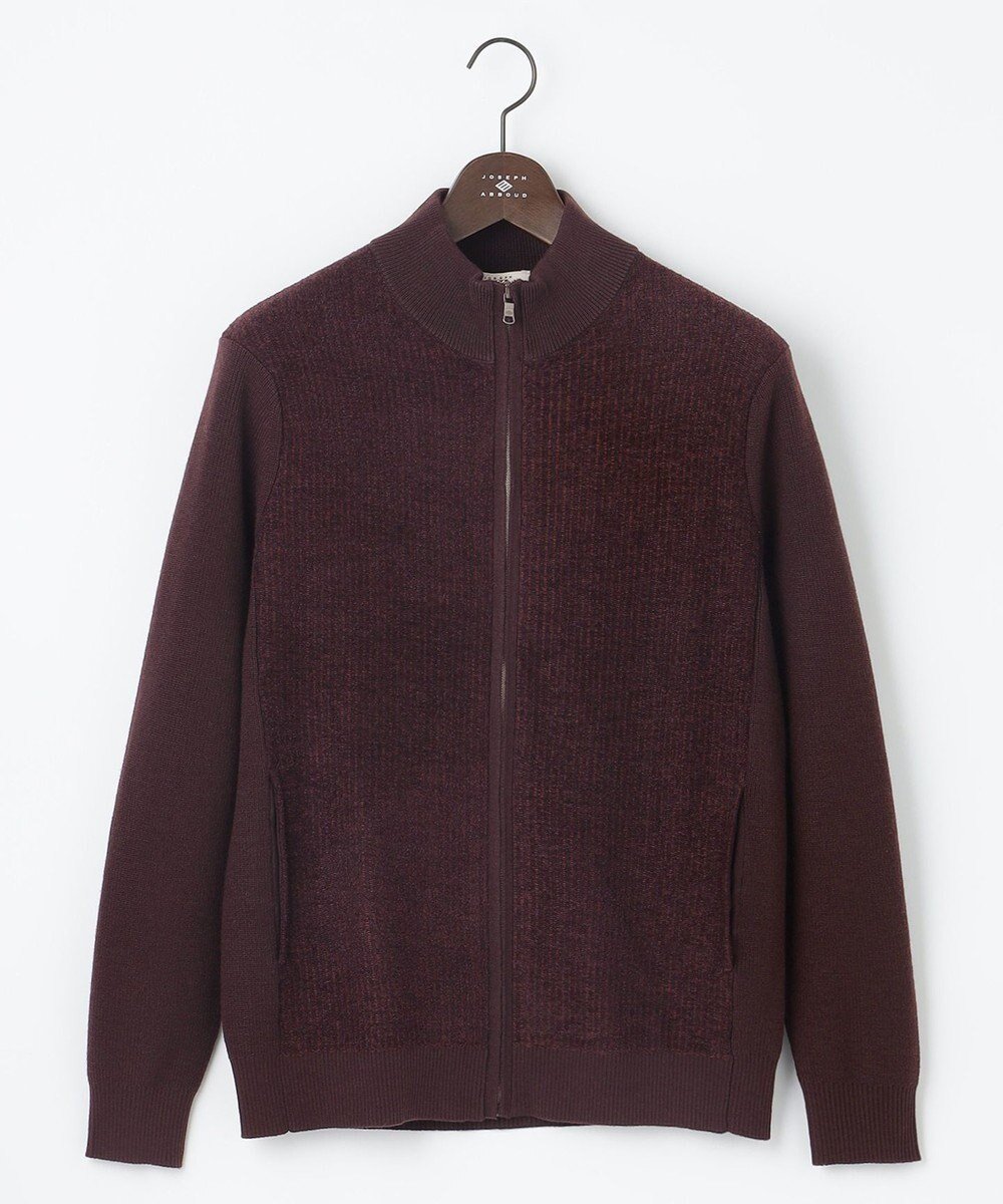 【ジョセフ アブード/JOSEPH ABBOUD / MEN】の【軽量/イージーケア】 KARL KARLジップ ニット ブルゾン インテリア・キッズ・メンズ・レディースファッション・服の通販 founy(ファニー) ファッション Fashion メンズファッション Fashion for Men トップス・カットソー Cut & Sew Tops ニット・セーター / 定番トップス Knit Tops & Sweaters カーディガン / 羽織り Cardigans インナー Innerwear カーディガン Cardigan, Knitwear ジップ Zip, Zipper ジャカード/ジャガード Jacquard, Woven Pattern ストライプ Stripe, Striped Pattern ストレッチ Stretch, Stretchy Fabric スポーツ Sports, Activewear ブルゾン Blouson, Bomber Jacket 今季 This Season, Current Season 抗菌 Antibacterial, Bacteria-Resistant 畦 Ribbed Knit A/W・秋冬 Autumn/Winter 軽量 Lightweight, Ultra Light ワイン系|ID: prp329100004744667 ipo3291000000034295114