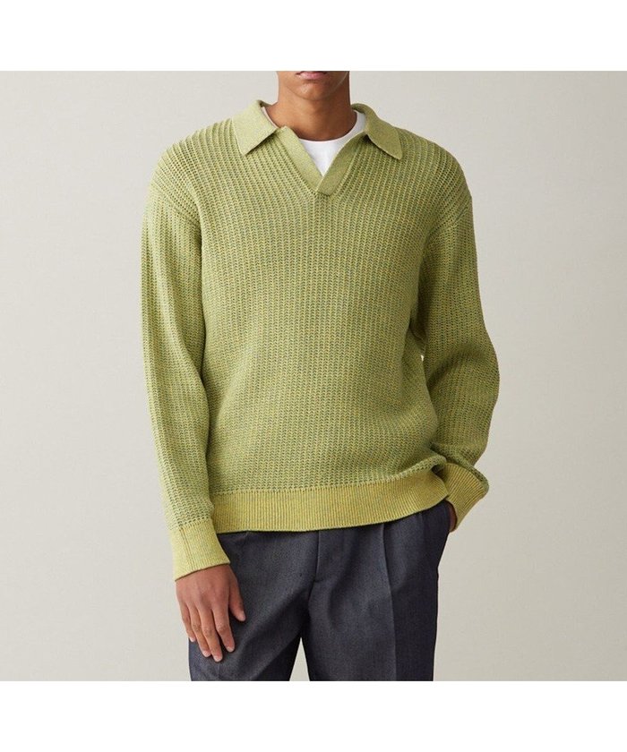 【アンフィーロ/UNFILO / MEN】のメッシュ ニットポロ 24年春夏商品 インテリア・キッズ・メンズ・レディースファッション・服の通販 founy(ファニー) https://founy.com/ ファッション Fashion メンズファッション Fashion for Men トップス・カットソー Cut & Sew Tops ニット・セーター / 定番トップス Knit Tops & Sweaters ウォッシャブル Machine Washable 春 Spring 洗える Machine Washable サンダル Sandals, Summer Shoes セーター Sweater, Knitwear タンク Tank Top, Sleeveless Top 長袖 Long Sleeve, Full Sleeve パターン Pattern, Design Print ミドル Middle Length, Mid Height メッシュ Mesh, Net Fabric S/S・春夏 SS, Spring/Summer, Warm Season 夏 Summer |ID: prp329100004744678 ipo3291000000034295221