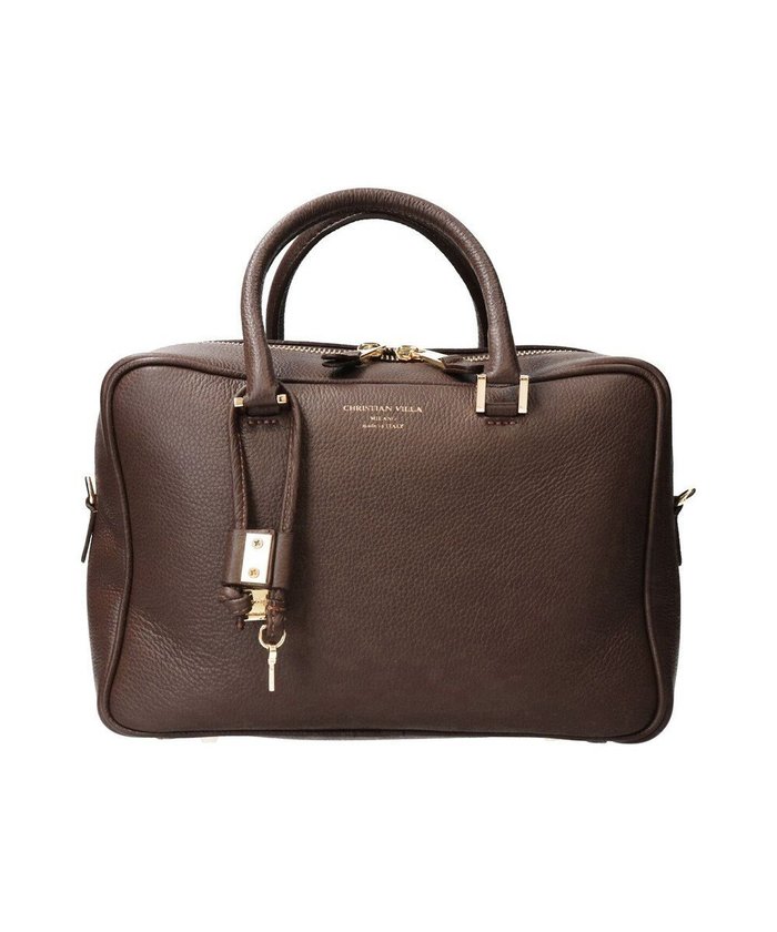 【インター ショシュール/INTER-CHAUSSURES】の【CHRISTIAN VILLA】ベーシックレザーハンドバッグ インテリア・キッズ・メンズ・レディースファッション・服の通販 founy(ファニー) https://founy.com/ ファッション Fashion レディースファッション Fashion for Women バッグ Bags イタリア Italy ベーシック Basic, Essential ボックス Boxy, Box Shape |ID: prp329100004744840 ipo3291000000034297194