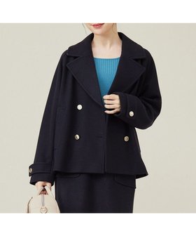 【エニィ スィス/any SiS】の【セットアップ可】メルトンライク ピーコート 人気、トレンドファッション・服の通販 founy(ファニー) ファッション Fashion レディースファッション Fashion for Women アウター Coat / Outerwear Collection コート・ロングコート・ピーコート Long Coats, Peacoats & More レディースジャケット・軽アウター Jackets ショート Short, Short Length ジャケット Jacket, Outerwear スリーブ Sleeve, Long Sleeve / Short Sleeve セットアップ Set-Up, Coordinated Outfit フェルト Felt, Felt Fabric メルトン Melton, Heavy Wool 冬 Winter / This Winter A/W・秋冬 Autumn/Winter |ID:prp329100004744848