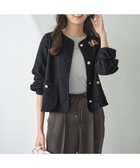 【エニィ スィス/any SiS】の【洗える】ネップツイード ジャケット ネイビー系|ID: prp329100004744911 ipo3291000000034298418