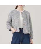 【エニィ スィス/any SiS】の【洗える】ネップツイード ジャケット ブルー系|ID: prp329100004744911 ipo3291000000034298419