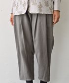 【ムーク/muuc】の〈ロングシーズン心地良いウールリネン生地〉後ろウエストゴム有り 裏地有り スラックスパンツ グレー|ID: prp329100004745048 ipo3291000000034300130