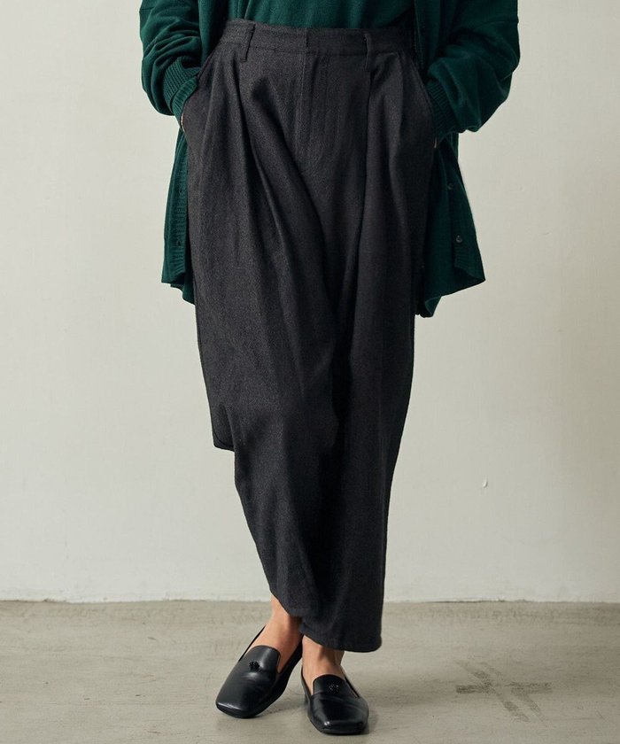 【ムーク/muuc】のリネンウールのスラックスパンツ インテリア・キッズ・メンズ・レディースファッション・服の通販 founy(ファニー) https://founy.com/ ファッション Fashion レディースファッション Fashion for Women パンツ Pants & Trousers キャンバス Canvas, Canvas Fabric スラックス Slacks, Dress Pants 定番 Standard, Basic Item 手編み Hand-Knitted, Handmade Knit 人気 Popular, Best Seller パターン Pattern, Design Print ボトム Bottoms, Lower Wear リネン Linen, Linen Fabric ロング Long, Long-Length A/W・秋冬 Autumn/Winter 再入荷 Restock / Back in Stock |ID: prp329100004745048 ipo3291000000034556956