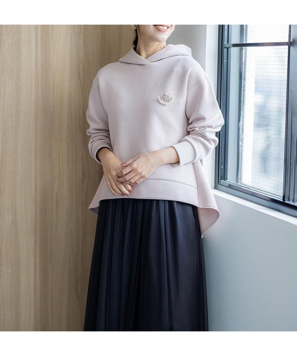 【組曲/KUMIKYOKU】のダンボールジャージーバックフリル パーカー インテリア・キッズ・メンズ・レディースファッション・服の通販 founy(ファニー) ファッション Fashion レディースファッション Fashion for Women トップス・カットソー Cut & Sew Tops シャツ・ブラウス・オフィスカジュアル Elegant Blouses & Button-Ups レディースパーカー・カジュアルフーディー Casual Hoodies & Sweatshirts ロングTシャツ・Tシャツ Longline T-Shirts & Tees カットソー・ベーシックTシャツ Cut-and-Sewn Tops / Stretch Tees & Basics カットソー Cut and Sewn Top シンプル Simple, Minimal スポーティ Sporty, Casual Athletic パーカー Hoodie, Parka フェミニン Feminine, Girly リラックス Relax, Relaxed Fit A/W・秋冬 Autumn/Winter エレガント 上品 Elegant ローズ系|ID: prp329100004745239 ipo3291000000034302365