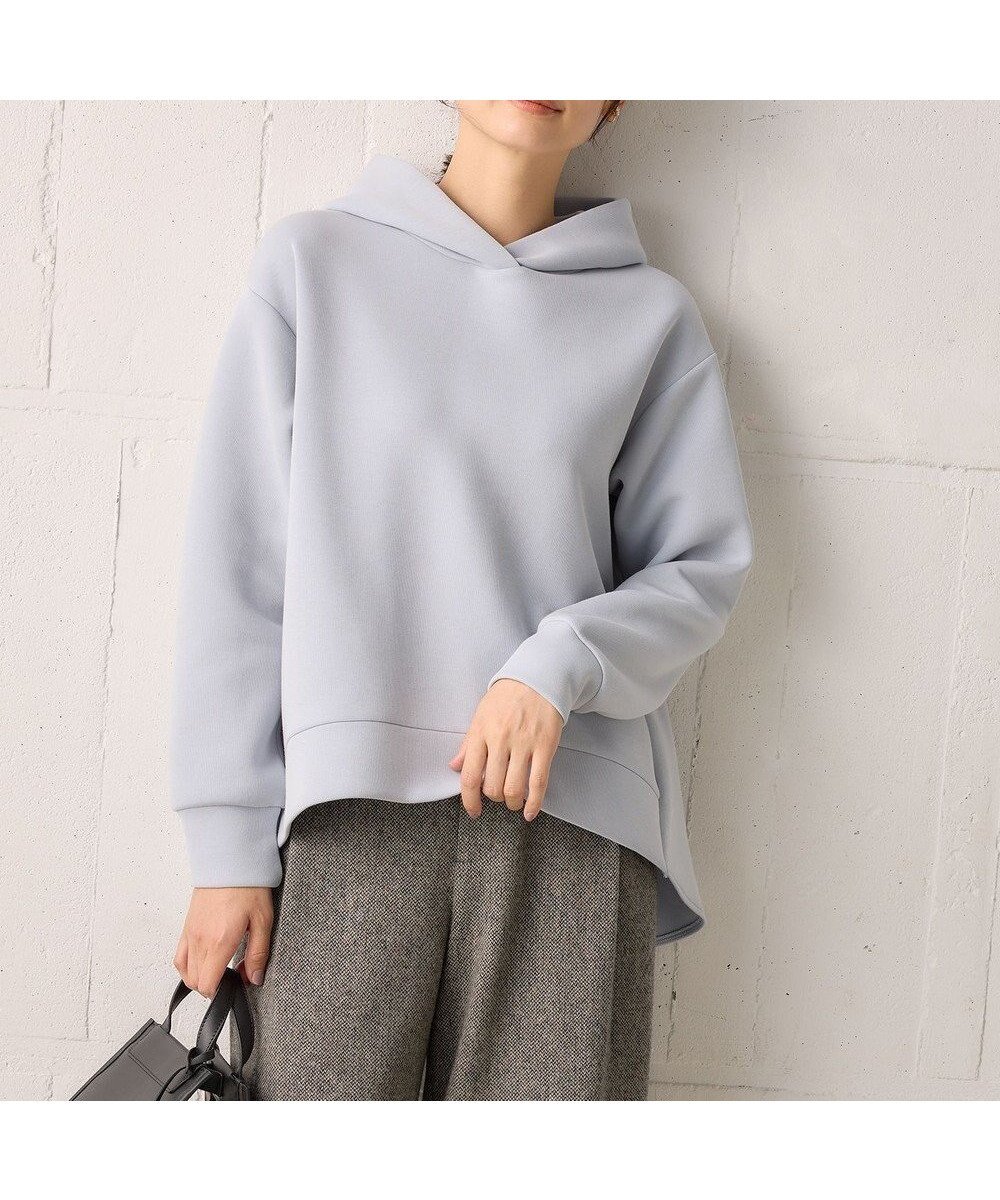 【組曲/KUMIKYOKU】のダンボールジャージーバックフリル パーカー インテリア・キッズ・メンズ・レディースファッション・服の通販 founy(ファニー) ファッション Fashion レディースファッション Fashion for Women トップス・カットソー Cut & Sew Tops シャツ・ブラウス・オフィスカジュアル Elegant Blouses & Button-Ups レディースパーカー・カジュアルフーディー Casual Hoodies & Sweatshirts ロングTシャツ・Tシャツ Longline T-Shirts & Tees カットソー・ベーシックTシャツ Cut-and-Sewn Tops / Stretch Tees & Basics カットソー Cut and Sewn Top シンプル Simple, Minimal スポーティ Sporty, Casual Athletic パーカー Hoodie, Parka フェミニン Feminine, Girly リラックス Relax, Relaxed Fit A/W・秋冬 Autumn/Winter エレガント 上品 Elegant サックスブルー系|ID: prp329100004745239 ipo3291000000034302368