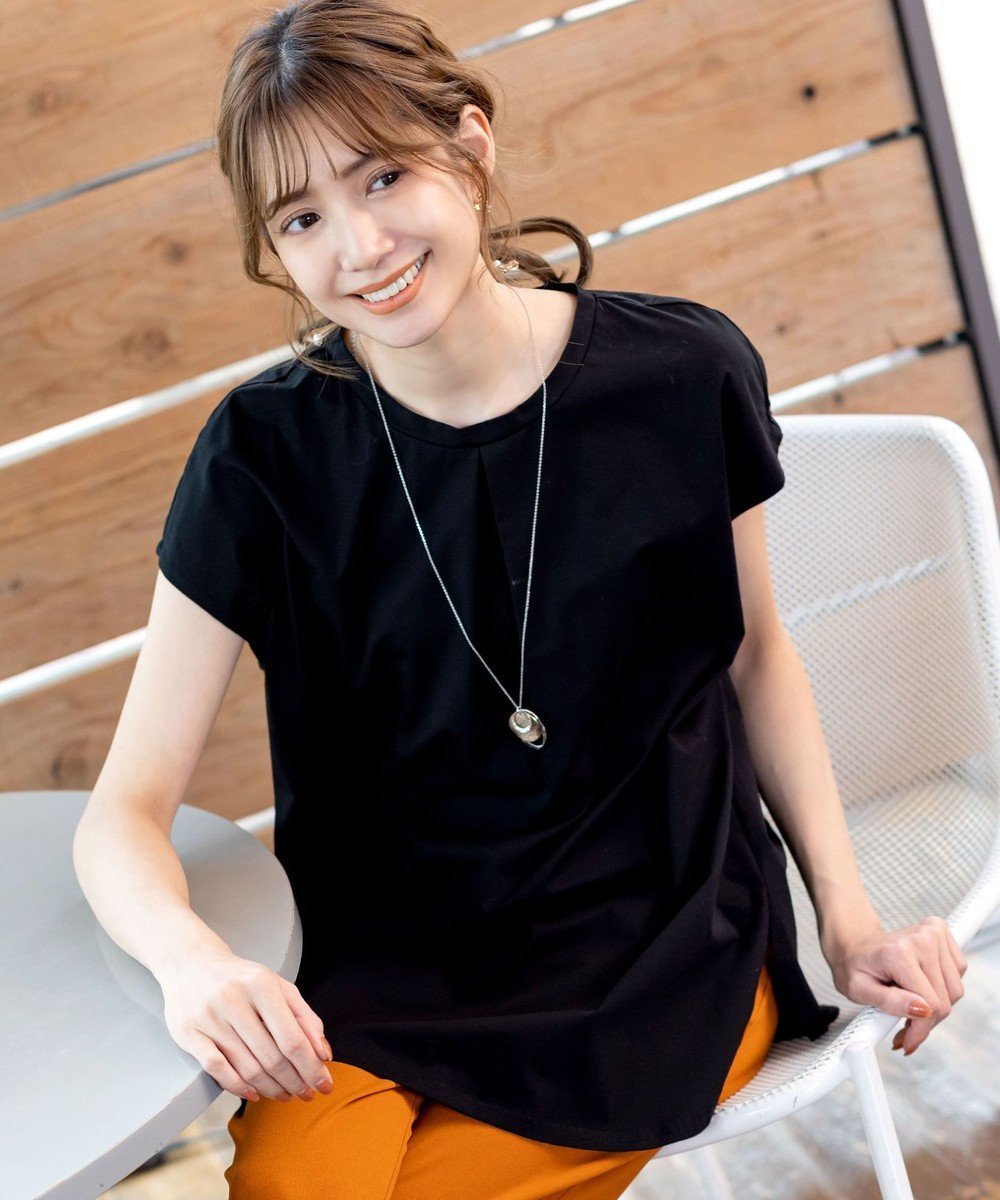 【ティアクラッセ/Tiaclasse】の【洗える】ボリュームフレンチカットソーチュニック インテリア・キッズ・メンズ・レディースファッション・服の通販 founy(ファニー) ファッション Fashion レディースファッション Fashion for Women トップス・カットソー Cut & Sew Tops シャツ・ブラウス・オフィスカジュアル Elegant Blouses & Button-Ups ロングTシャツ・Tシャツ Longline T-Shirts & Tees カットソー・ベーシックTシャツ Cut-and-Sewn Tops / Stretch Tees & Basics ウォッシャブル Machine Washable 春 Spring 洗える Machine Washable 秋 Autumn カットソー Cut and Sewn Top ギャザー Gathered, Ruffled シルケット Silket, Silky Cotton スリーブ Sleeve, Long Sleeve / Short Sleeve チュニック Tunic, Long Top ノースリーブ Sleeveless, No-Sleeve フェミニン Feminine, Girly フレンチ French, French Style ポケット Pocket, Pocket Detail 無地 Plain, Solid Color ラウンド Round, Round Neck S/S・春夏 SS, Spring/Summer, Warm Season 再入荷 Restock / Back in Stock 夏 Summer 新作・新入荷 New Arrivals / New In ブラック|ID: prp329100004745507 ipo3291000000034306639