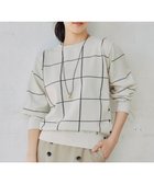 【自由区/JIYU-KU】の【WEB限定カラーあり・洗える】コットンナイロンミドルゲージ ニット ライトベージュ×スレート|ID: prp329100004745643 ipo3291000000034308727