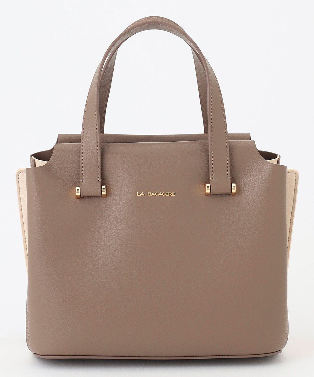【ラ バガジェリー/LA BAGAGERIE】のコンビカラー2WAYミニトートバッグ インテリア・キッズ・メンズ・レディースファッション・服の通販 founy(ファニー) ファッション Fashion レディースファッション Fashion for Women バッグ Bags コンビ Combo, Combination Style シンプル Simple, Minimal スマート Smart, Elegant トレンド Trend, Trending Now ポケット Pocket, Pocket Detail エレガント 上品 Elegant グレージュ|ID: prp329100004745654 ipo3291000000034308863