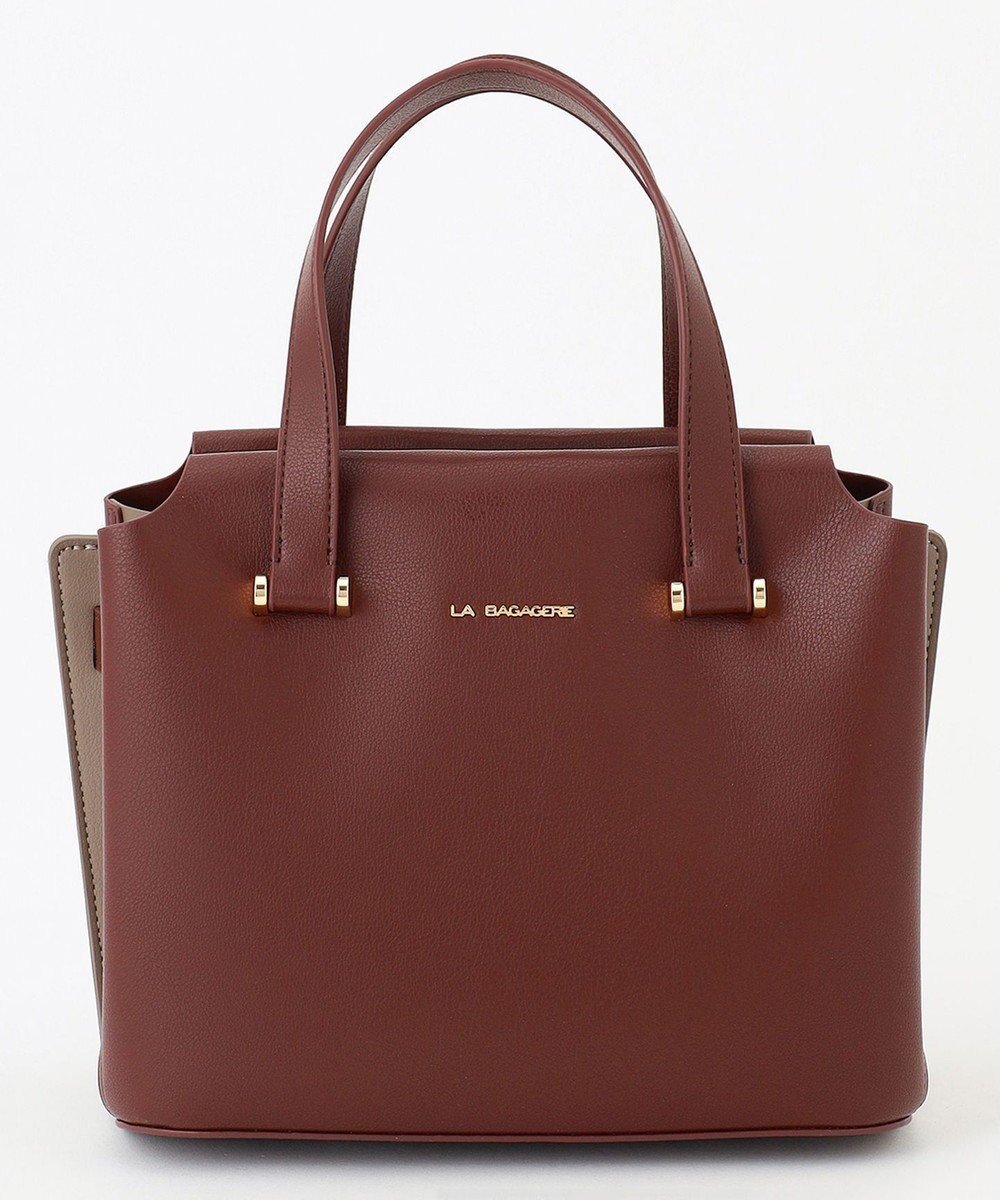 【ラ バガジェリー/LA BAGAGERIE】のコンビカラー2WAYミニトートバッグ インテリア・キッズ・メンズ・レディースファッション・服の通販 founy(ファニー) ファッション Fashion レディースファッション Fashion for Women バッグ Bags コンビ Combo, Combination Style シンプル Simple, Minimal スマート Smart, Elegant トレンド Trend, Trending Now ポケット Pocket, Pocket Detail エレガント 上品 Elegant ワイン|ID: prp329100004745654 ipo3291000000034308868