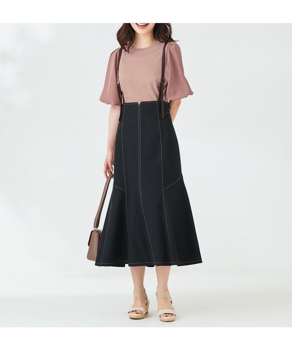 【エニィ スィス/any SiS】の【洗える】カラーMIXシャンブレー スカート インテリア・キッズ・メンズ・レディースファッション・服の通販 founy(ファニー) ファッション Fashion レディースファッション Fashion for Women スカート Skirts クラシカル Classical, Vintage-Inspired サスペンダー Suspenders, Braces シャンブレー Chambray, Denim-Like Fabric ツイル Twist, Twisted Detail バランス Balance, Style Balance ベスト Vest, Waistcoat ボトム Bottoms, Lower Wear ポケット Pocket, Pocket Detail マーメイド Mermaid, Fishtail Silhouette 夏 Summer 春 Spring S/S・春夏 SS, Spring/Summer, Warm Season 洗える Machine Washable ブラック|ID: prp329100004745665 ipo3291000000034308994