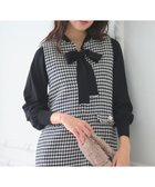 【フェルゥ/Feroux】の【洗える】プチパールボウタイ ニット ブラック系|ID: prp329100004745666 ipo3291000000034309011