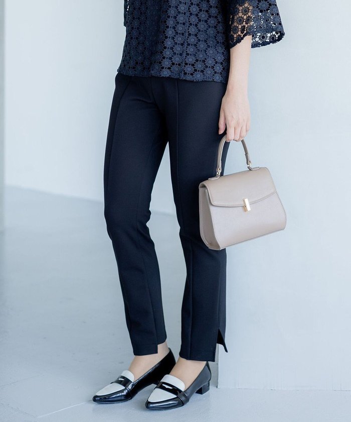 【組曲/KUMIKYOKU】の【洗える・ウエストゴム仕様】ハイパワーストレッチサイドスリット パンツ インテリア・キッズ・メンズ・レディースファッション・服の通販 founy(ファニー) https://founy.com/ ファッション Fashion レディースファッション Fashion for Women パンツ Pants & Trousers 洗える Machine Washable 今季 This Season, Current Season スリット Slit, Slit Detail センター Center, Center Line ポケット Pocket, Pocket Detail A/W・秋冬 Autumn/Winter S/S・春夏 SS, Spring/Summer, Warm Season 夏 Summer |ID: prp329100004745667 ipo3291000000034309016