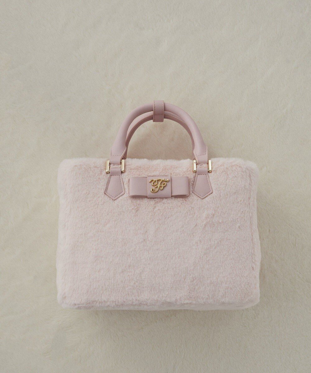 【メゾンドフルール/Maison de FLEUR】の【限定カラーあり】フェイクファー中仕切りバッグ インテリア・キッズ・メンズ・レディースファッション・服の通販 founy(ファニー) ファッション Fashion レディースファッション Fashion for Women バッグ Bags フェイクファー Faux Fur, Imitation Fur フラップ Flap, Flap Pocket フロント Front, Front Design リボン Ribbon, Bow エレガント 上品 Elegant Pink|ID: prp329100004745669 ipo3291000000035695547