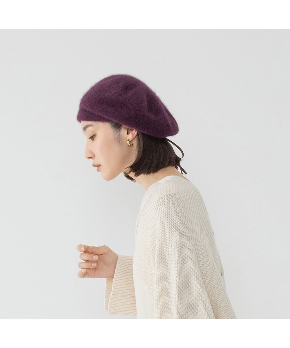 【林八百吉商店/HAYASHIYAOKICHI】のJin no beat shi te cassie シャギーベレーワッチ インテリア・キッズ・メンズ・レディースファッション・服の通販 founy(ファニー) 　ファッション　Fashion　レディースファッション　Fashion for Women　キャップ&ハット　Hats & Caps　リボン　Ribbon, Bow　帽子　Hat, Headwear　A/W・秋冬　Autumn/Winter　ワイン|ID: prp329100004745672 ipo3291000000034309087