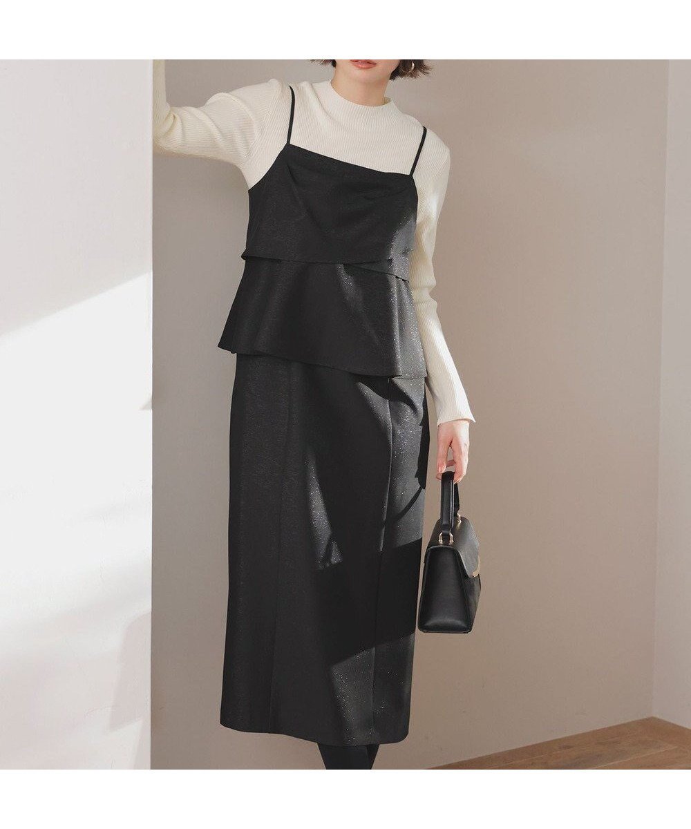 【エニィ スィス/any SiS】の【2SET】ビスチェ ワンピース × ニット セット インテリア・キッズ・メンズ・レディースファッション・服の通販 founy(ファニー) ファッション Fashion レディースファッション Fashion for Women ワンピース Dresses インナー Innerwear シャーリング Shirring, Ruched ストレッチ Stretch, Stretchy Fabric スリット Slit, Slit Detail セットアップ Set-Up, Coordinated Outfit トレンド Trend, Trending Now ドレープ Drape, Draping Fabric ビスチェ Bustier, Corset Top ペンシル Pencil, Pencil Skirt ポケット Pocket, Pocket Detail モックネック Mock Neck, Short Turtleneck A/W・秋冬 Autumn/Winter おすすめ Recommended / Our Picks 新作・新入荷 New Arrivals / New In ブラック|ID: prp329100004745680 ipo3291000000034485448