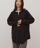 【アメリカンホリック/AMERICAN HOLIC】のバイパチ2WAYヘンリーネックニットプルオーバー Black|ID: prp329100004745683 ipo3291000000035631828
