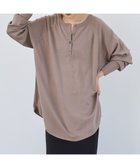 【アメリカンホリック/AMERICAN HOLIC】のバイパチ2WAYヘンリーネックニットプルオーバー Gray Beige|ID: prp329100004745683 ipo3291000000035631833