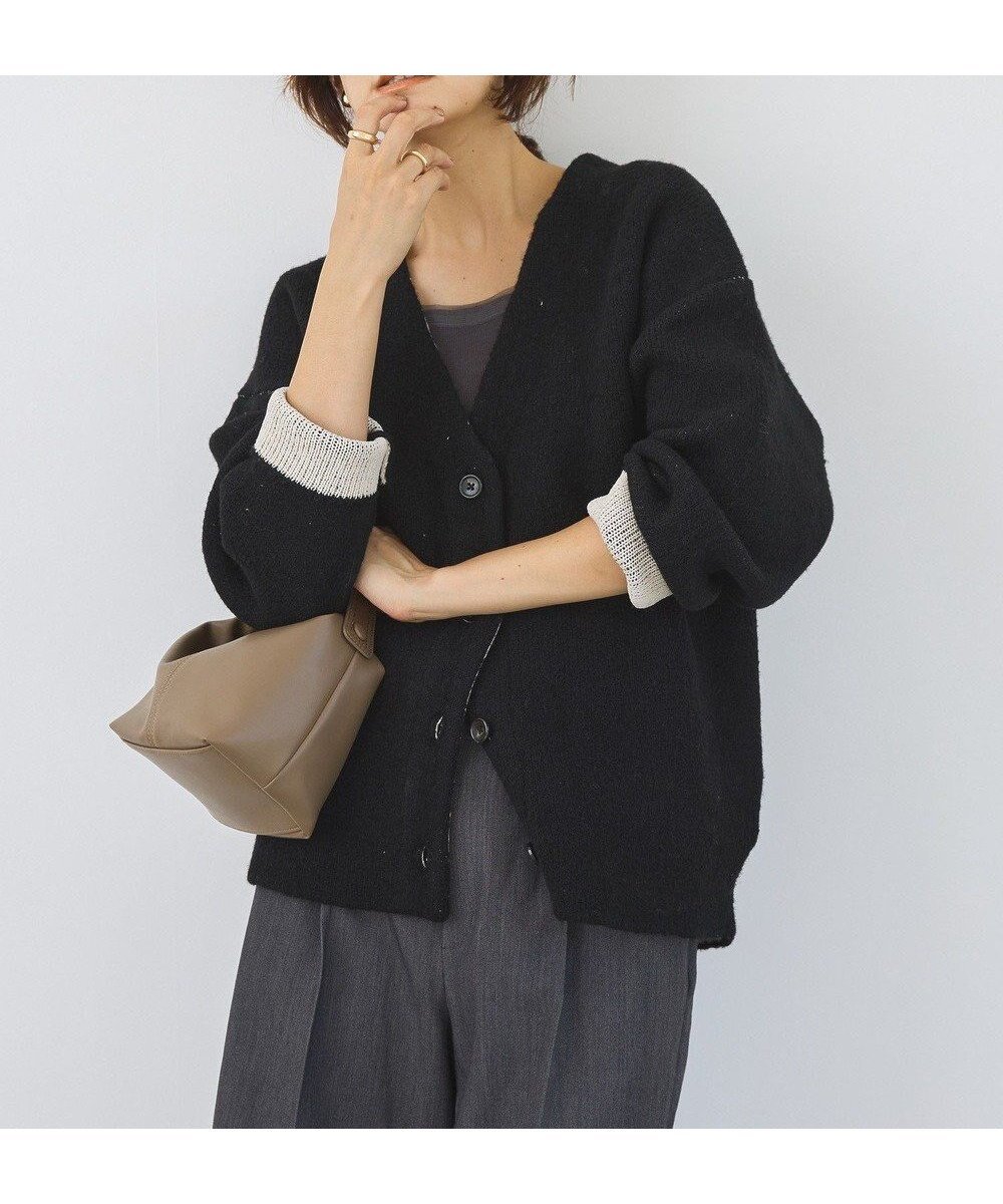 【アメリカンホリック/AMERICAN HOLIC】のVネックWフェイスニットカーディガン インテリア・キッズ・メンズ・レディースファッション・服の通販 founy(ファニー) ファッション Fashion レディースファッション Fashion for Women トップス・カットソー Cut & Sew Tops ニット Knit Tops & Sweaters カーディガン・羽織り Layered Style Cardigans Vネックトップス V-Neck Tops / V-Cut Neckline Shirts アメリカン American Style オレンジ Orange カーディガン Cardigan, Knitwear スタイリッシュ Stylish, Fashionable フェイス Face, Facial Design フェミニン Feminine, Girly ポケット Pocket, Pocket Detail A/W・秋冬 Autumn/Winter おすすめ Recommended / Our Picks Black|ID: prp329100004745687 ipo3291000000034309157