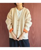 【アメリカンホリック/AMERICAN HOLIC】のVネックWフェイスニットカーディガン Beige|ID: prp329100004745687 ipo3291000000034309158
