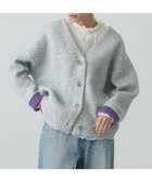 【アメリカンホリック/AMERICAN HOLIC】のVネックWフェイスニットカーディガン Purple|ID: prp329100004745687 ipo3291000000035710707